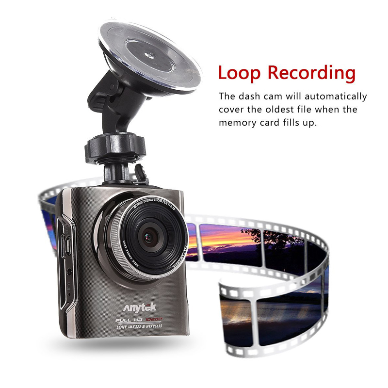 Anytek กล้องติดรถยนต์ Car DVR A3 Novatek Sensor Sony IMX322 Full HD